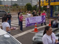 Blitz do Agosto Lilás reforça conscientização e combate à violência contra a mulher em Sarandi